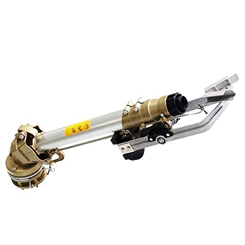 GUSTYT Large Spray Gun Irrigation Sprinkler Yellow Electroplating Silver
