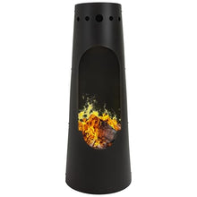 Sunnydaze Santa Fe Large Wood Burning Chiminea Outdoor Fireplace, 50"