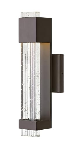 Hinkley Glacier Small Integrated LED Outdoor Wall Sconce, Bronze Finish