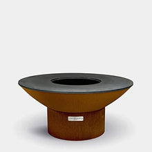 ARTEFLAME Classic 40" Grill with Low Round Base Wood/Charcoal Fire Pit Rust