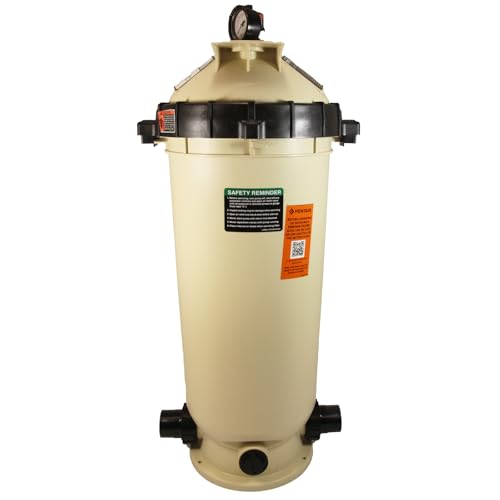 Pentair 160316 Clean & Clear Fiberglass Reinforced Polypropylene Tank Cartridge Pool Filter - 100 sq. ft.