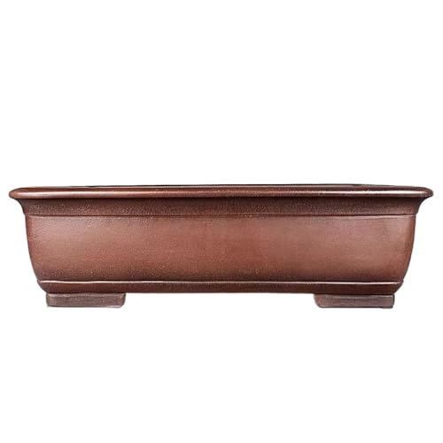 Indoor Flower Pot Plant Planter 27 Inch Purple Clay Bonsai Handmade Rectangular Purple Clay Pot Outdoor Flower Pot