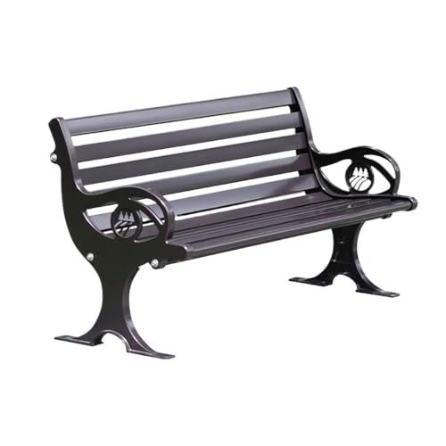 yinxx240708 Heavy-Duty Outdoor Benchs Park Outdoor with Backrest Bench Cast Aluminium for Garden Balcony Patio Seating Slatted Seat for Park, Yard & Porch(Large)