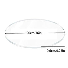 Tempered Glass Board, Transparent Flat Circular Sheet, Flat Tempered Glass Table Top, Long Lasting Clear Glass, Heat-Strengthened Glass, Transparent Round, for Use As A Tabletop, Baseboard ( Size : 90