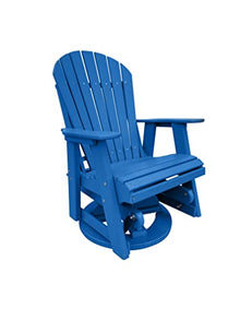 Phat Tommy Outdoor Swivel Glider Chair - Blue