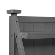 65" Garden Potting Bench with Storage Cabinet, Grey