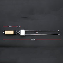 NYTFHMS Bifurcation BBQ Needle Sticks, Reusable, Cooking Kabob Skewers, Stainless Steel Skewers Grilling, Tough, Not Easy to Break, for Appetizers, Fruit,Size_name-50