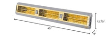 6000 Watt Radiant Infrared Patio Heater - Alpha Series-277 Voltage-Gray Finish