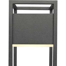 Z-Lite 1 Light Outdoor Pier Mounted Fixture 585PHMS-SQPM-BK-LED, Black