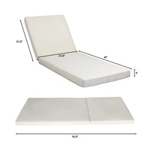 Christopher Knight Home Habery Acacia Wood Chaise Lounge with Cushion, Outdoor Sun Lounger with 6-Position Adjustable Backrest, 76.8'' Patio Recliner Chair for Poolside Backyard, Teak+Cream