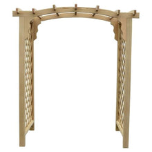 Keystone Amish Co. Newberry Pressure Treated Pine Garden Arbor, Heavy Duty Outdoor Archway Trellis, Amish Crafted, Made in USA, 5-Foot, Unfinished