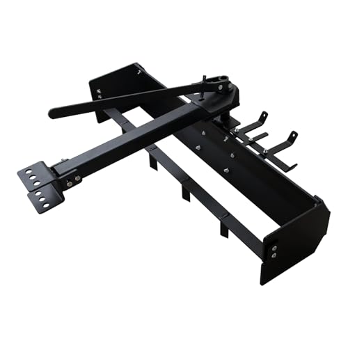 42 Inch Tow Behind Box Scraper, Premium Steel Powder Coated Tractor Box Scraper with Box Blade, Lawn Tractor Attachments Fit for ATVs, UTV, Ideal for Grading, Landscaping