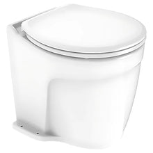 SEAFLO 12V Deluxe Flush Fresh Water Electric Marine Toilet White