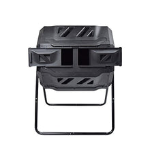 Kitchen Compost Bin, 42 Gallons Large Capacity Composter, Dual Chamber Outdoor Garden Compost Bin Heavy Duty, UV Protected Turning Barrel Tumbling Composter,Indoor Compost Bin with Lid