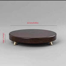 QUANGJN Pcs Plants Saucers Solid Wood Round Base Flower Pot Vase Wine Altar Bracket Buddha Statue Crafts Ornament Base Plant Pot Saucers,