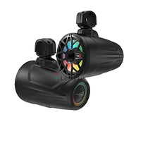 Cerwin Vega Mobile CV SL65F4B 6.5 Inch 600 Watts Marine Tower Speaker System Coaxial LED IP65 UV Protection Black Pair