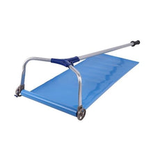 193-640cm Roof Snow Rake-30 Degrees Telescopic Snows Removal System Cloth Adjustable Slip-Proof Rod Rake for Removing(Blue)