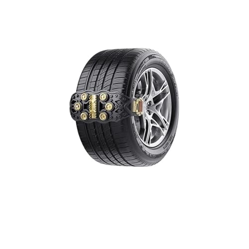AZKVEUI Tire Chains Tire Chains Accessories Car Wheel Snow Safe Driving Chain SUV Winter Anti Slip Universal(Black 2pcs)