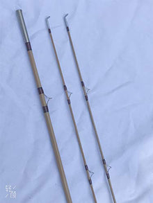 Zhu Tonkin Bamboo Fly Rod 7'6" #4 2 Piece with 2 Tips Yellow
