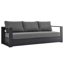 Modway Tahoe 4-Piece Fabric Powder-Coated Aluminum Outdoor Set Gray Charcoal