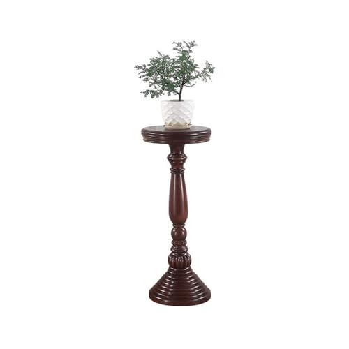 LUYOUBOZHU Vase Stand Rounded Vintage Corner Flower Several, American Country Style Wood Display Stand Base(Small)