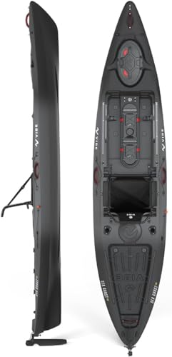 Vibe Sea Ghost 130 Fishing Kayak 13ft with Hero Seat 2.0 Raven