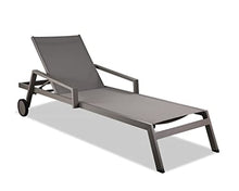 HomeRoots Set of 2 Taupe Modern Aluminum Chaise Lounges Taupe