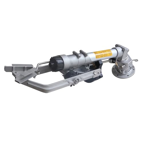 BANGBANGJI Lawn Sprinkler Irrigation Spray Gun, 360° Fully Rotating Impulse Impact Sprinkler, with Nozzle Set, Large Area Irrigation, for Lawns, Gardens, Urban Greening Model65+1.5mBracket