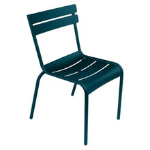 Fermob Luxembourg Aluminium Chair Acapulco Blue 88 x 49 x 57 cm Seat Height 49 cm