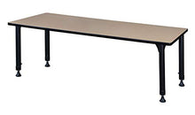Regency Kitt Height Adjustable Classroom Table 72" x 30" Ivory