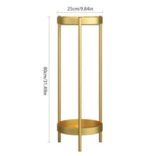 IBONSON Multi Tiered Plant Stand Indoor Household Simple Balcony Iron Potted Flower Pot Rack Living Room Floor-Standing Storage Rack Corner Outdoor Plant Stand(L:25CMX25CMX80CM)