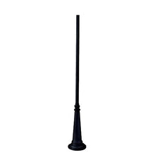 Acclaim Lighting Fluted Outdoor Post Light, 10", Matte Black