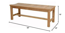 Anderson Teak Madison Backless Bench - Versatile Outdoor Seating - Extra Thick Wood 48"