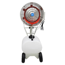 THUXEON 110V Industrial Spray Electric Fan, 750W Industrial Misting Cooling Spray Fan, 60L Tank, 23661 CFM Air Flow, Cools, Humidifies, Purifies the Air for Workshop, Factory, Non-Oscillating