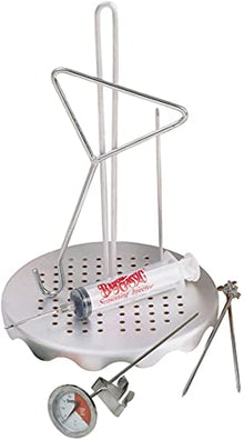 Enterprises Turkey Deep Fryer Oversized 44 Quart Stainless Steel Big Bird Kit by Bayou Classic for Big 25 lbs Huge Turkeys Complete KIT TOP of The LINE