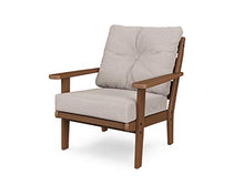 POLYWOOD® Lakeside Deep Seating Chair in Teak/Dune Burlap