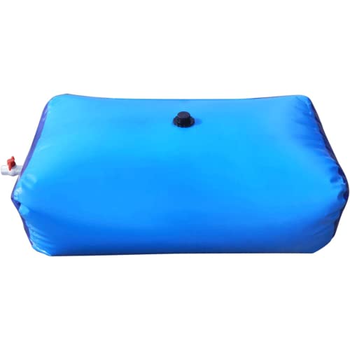 MAXEPO Water Bladder Tanks Container Construction Watering with Valve Outdoor Soft Drought-Resistant Bag Large-Capacity Foldable for Camping Hiking Emergency Collapsible Rain Barrel