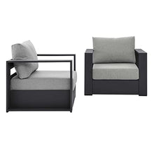 Modway Tahoe Aluminum 2-Piece Patio Set Gray Gray