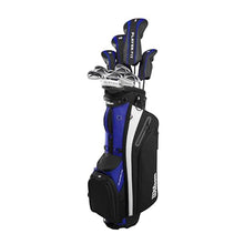 WILSON PlayerFit™ Complete Golf Set with Carry Bag - Men's Left Hand, Regular, Steel Blue/Black