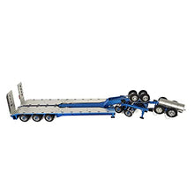 TOUCAN RC HOBBY JDMODEL 1.5M Metal Trailer for 1/14 Tractor Truck Blue Silver