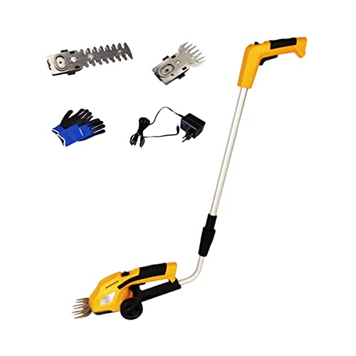 Cordless String Trimmer/Edger Rechargeable Handheld Lawn Mower Household 2-in-1 Hedge Trimmer Cutter Heads Can Be Replaced at Will