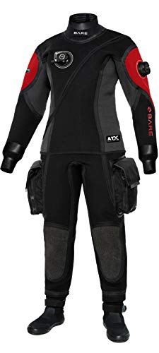 Bare Women's Guardian Tech Drysuit Small Short Red