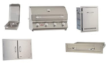 AMS BULL grill 30" Outlaw BBQ Grill with BULL single Side Burner, 30" Double Doors, Single Drawer, Trash/Propane Drawer, (Liquid Propane)