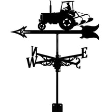 Simple and Strong Tractor Rooftop Weathervane Wind Vane Steel Weathervane Roof Vane Measuring Tools Weather Vane Metal Ornament Wind Vane.