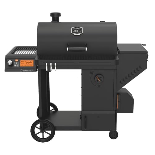 Oklahoma Joe's Tahoma 900 Auto-Feed Charcoal Smoker and Grill w/Wi-Fi with 900 sq. in. Cooking Area in Black