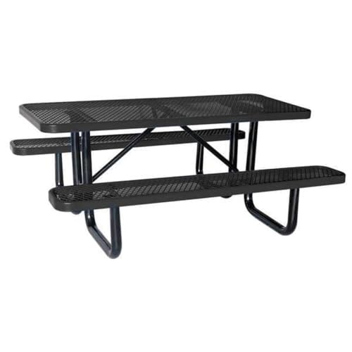 Materro Picnic Table, 72" W x62 D, Black