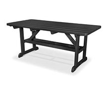 POLYWOOD® Park 33" x 70" Harvester Picnic Table in Black