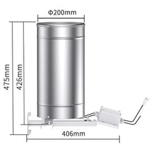 SKESTORE Heated Tipping Bucket Rain Bucket Precipitation Sensor, Rainfall Alarm Transmitters Stainless Steel Weather Station(0.5mm 0-5V)