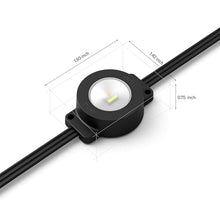 Philips Hue Festavia 150ft Permanent Outdoor String Lights, 80 Dimmable Lights, 55 Lumens Each, Weatherproof, Water-Resistant, Black Wire, Color Ambience, Bridge Required