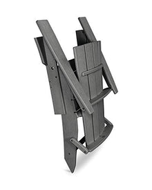 POLYWOOD® Quattro Folding Chair 5-Piece Conversation Set in Slate Grey